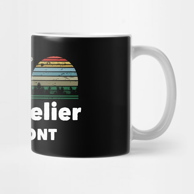 Mountain Sunset Flying Birds Outdoor Montpelier Vermont by greenrepublicmerch